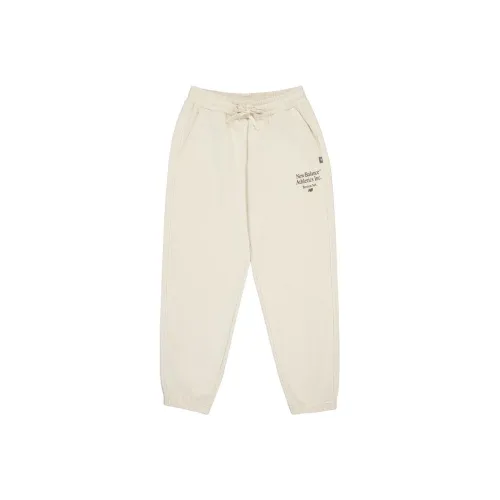 New Balance совместный бренд Вязаные тренировочные штаны Женские Экрю