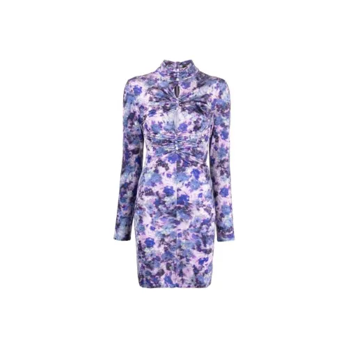 ISABEL MARANT Многоцветные Женские Длинные Платья с Рукавами