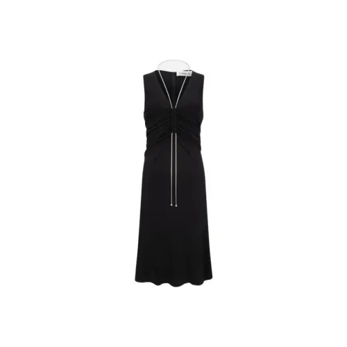 Lanvin Черные Женские Платья без рукавов