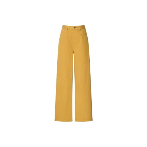 UNIQLO Джинсы Женские Цвет Горчичный
