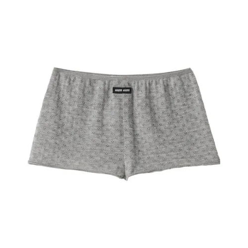 MIU MIU FW23 Повседневные шорты Женские Серые