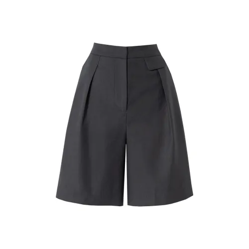 SOON FLOWER Повседневные шорты Женские Темно-серый