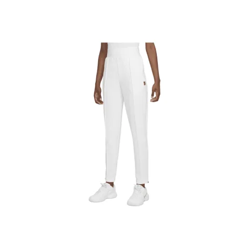 Nike Court Dri Fit Вязаные Тренировочные Штаны Женские Белые