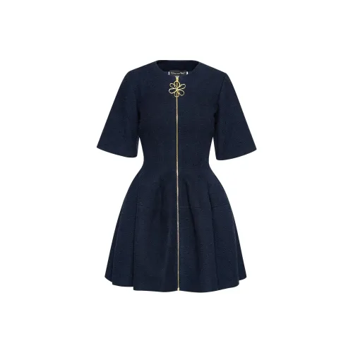 Oscar De La Renta Короткое платье с короткими рукавами женское