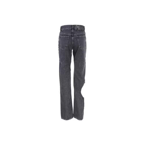 Off Белый FW22 Серый Женские Джинсы