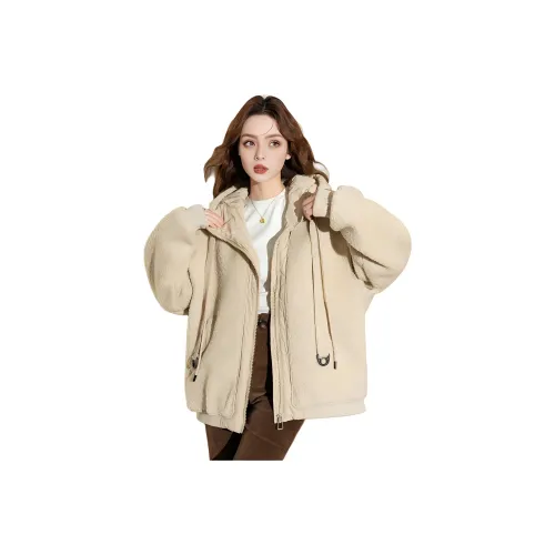 FAWENXIANGZI Пуховая куртка Женская Кофейного цвета