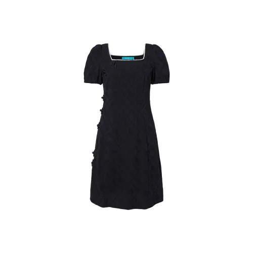 I'M ONE Black Женские Короткие Платья с Рукавами