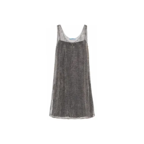 PRADA Черные Женские Платья без рукавов