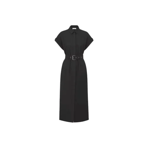 DIOR Black Женские Короткие Платья с Рукавами