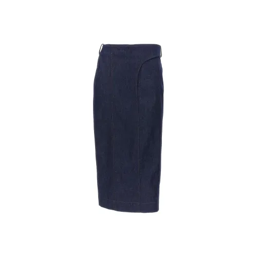 Jacquemus SS24 Denim Long Skirt Women's Blue Джинсовая длинная юбка Jacquemus SS24 женская синяя