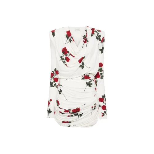 MAGDA BUTRYM SS24 Длинное платье с длинными рукавами женское белое