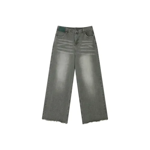 LAVA LAND Зеленые Унисекс Джинсы