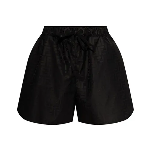 FENDI SS21 Повседневные шорты Женские Черные