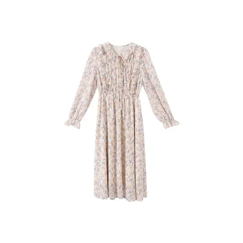 YUMOMO STAR Длинное платье с длинными рукавами женское