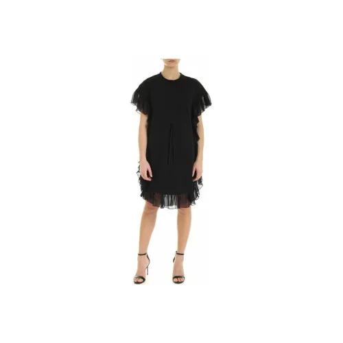 See By Chloe Короткое платье с короткими рукавами женское черное