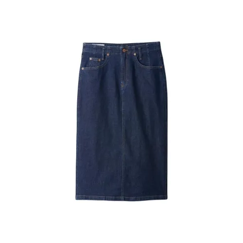 GAP Denim Long Skirt Women's Dark Blue
