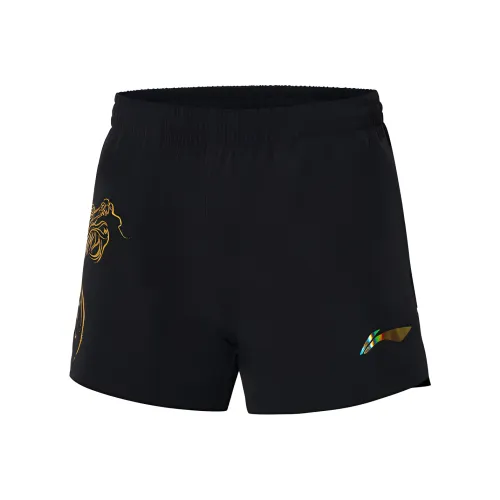 LiNing Table Tennis Series Повседневные шорты Женские Черные