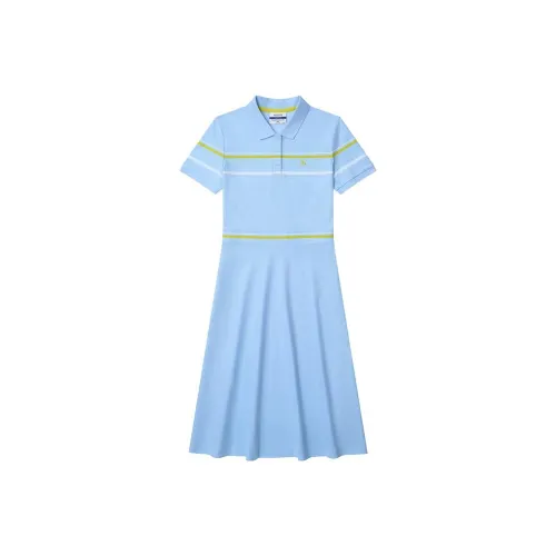 HAZZYS Светло-синий Женские Короткие Платья с Рукавами