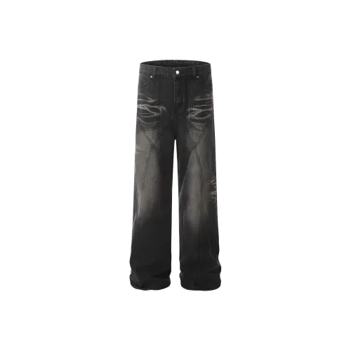 Vine Color Черные Женские Джинсы