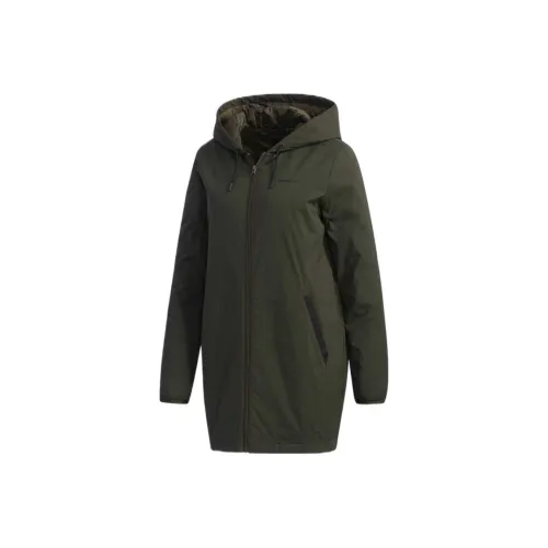 Adidas Пуховая куртка Женская Армейский зеленый