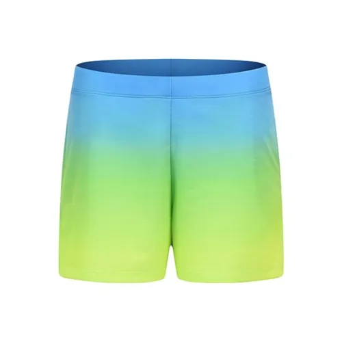 MOSCHINO Градиент сине-зеленого Женские Повседневные шорты
