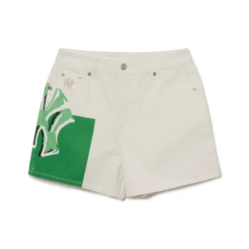 Mlb Base Logo Pop Art Повседневные шорты Женские Белые