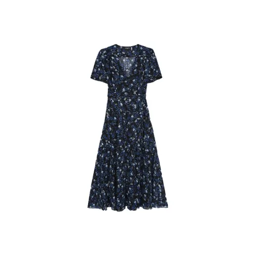 THE KOOPLES Blue Женские Короткие Платья с Рукавами