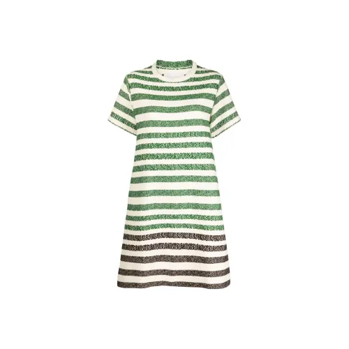 JIL SANDER Green Женские Короткие Платья с Рукавами