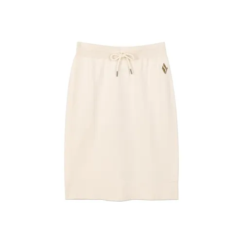 Skechers KNIT Длинная Юбка Женская Яичный Белый Цвет