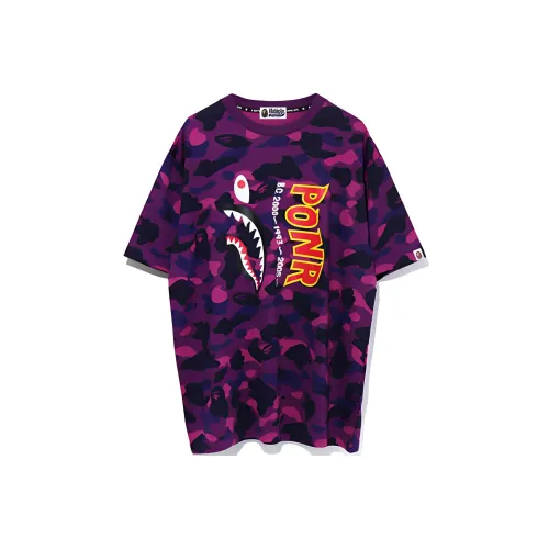 A BATHING APE Shark Series Женские Платья с Коротким Рукавом