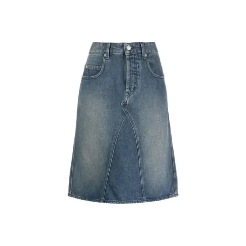 ISABEL MARANT ETOILE Деним Длинная Юбка Женская Синяя