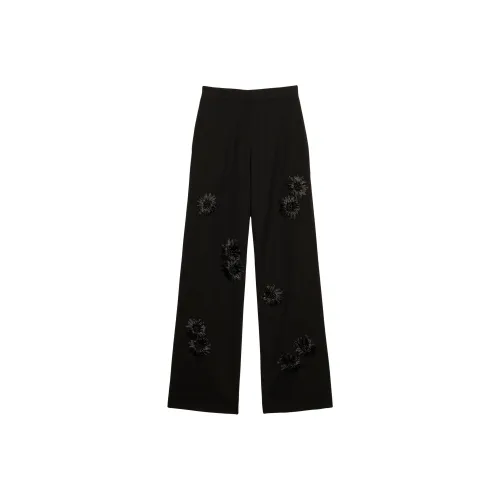 MSGM Черные Женские Повседневные Брюки