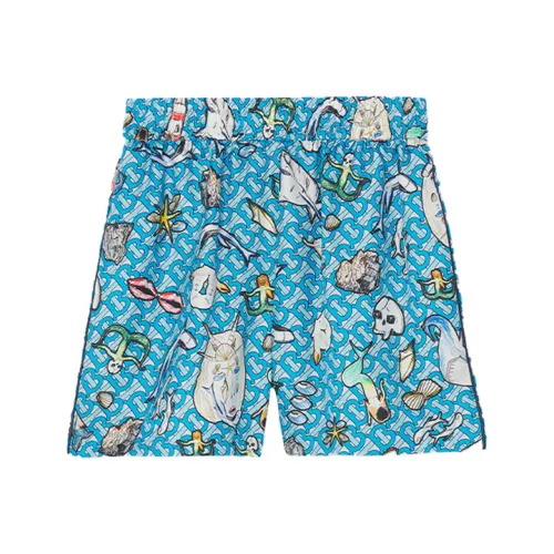 Burberry Жвачка Синий Женские Повседневные Шорты