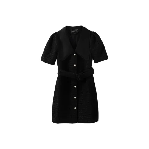 YUMOMO STAR Короткий рукав Платье Женское