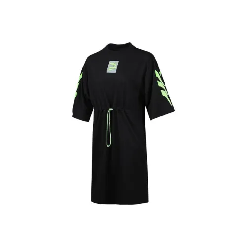 PUMA Короткий рукав Платье Женское Черное