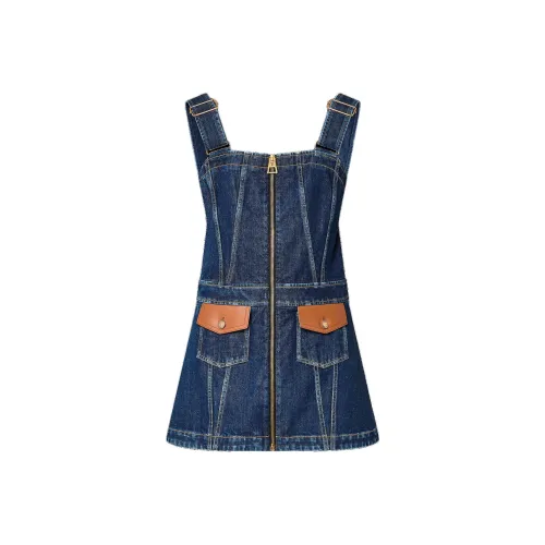 LOUIS VUITTON SS23 Без рукавов Платье Женское Синее