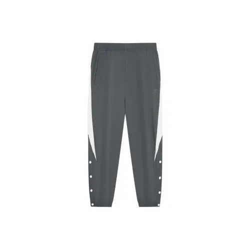 XTEP Basketball Collection Лаймстоун Серый/Яркий Лунный Белый Мужские Повседневные Штаны