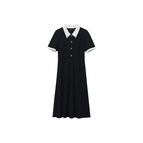 WESTLINK Короткое платье с короткими рукавами женское черное