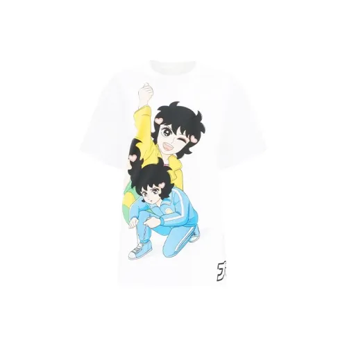 JW Anderson Белое Женское Короткое Платье с Рукавами