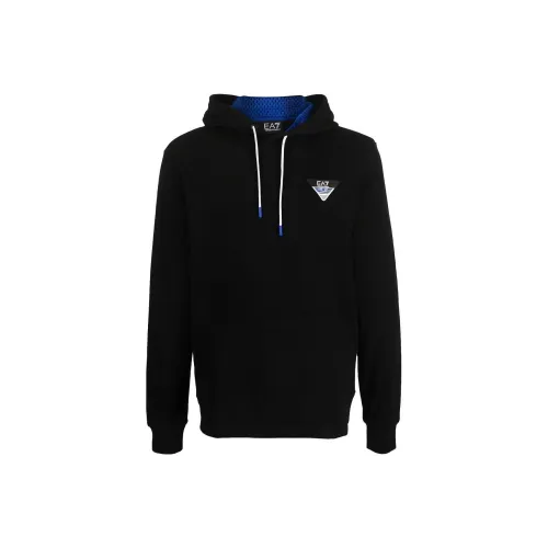 EMPORIO ARMANI EA7 SS23 Толстовка Мужской Черный