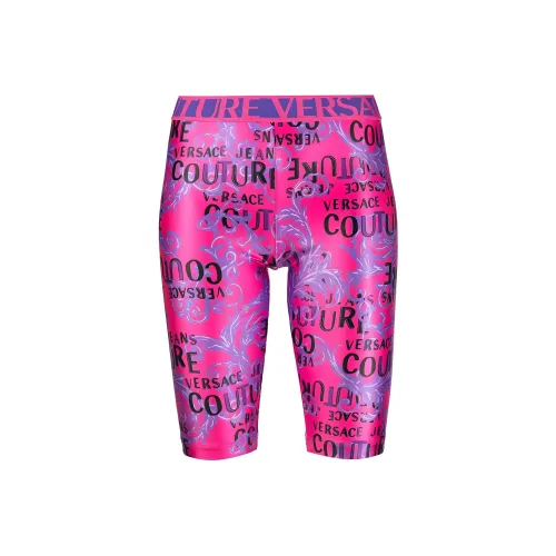 VERSACE JEANS COUTURE SS23 Повседневные шорты Женские Фуксия