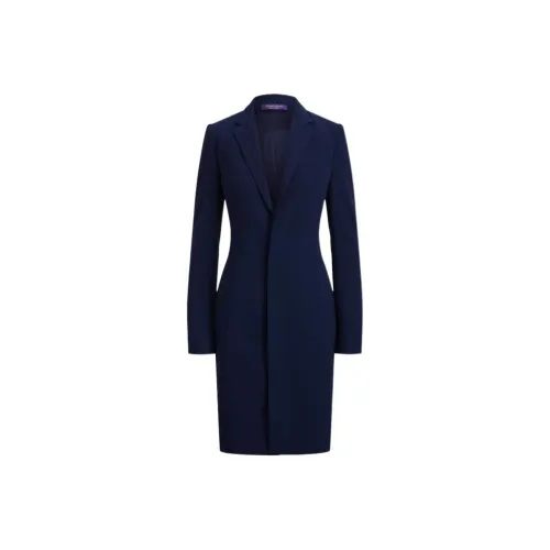 Ralph Lauren Collection Морской синий Женские Длинные Платья с Рукавами