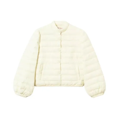 TWINSET Milano Хлопковый пуховик женский желтый