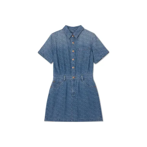 Levi's Короткий рукав Платье Женское Темно-синий