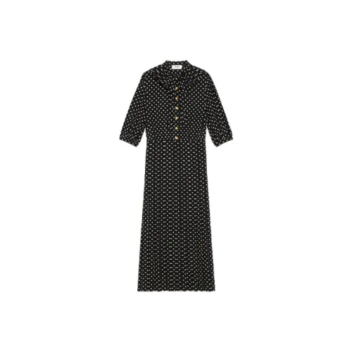 CELINE SS21 Короткий рукав Платье Женское Черное