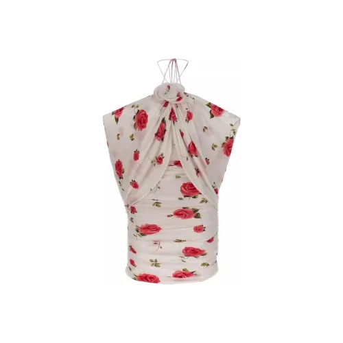 MAGDA BUTRYM Короткое платье с короткими рукавами женское белое