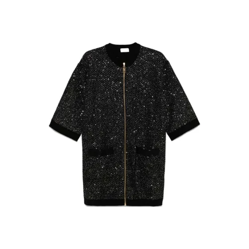 Elisabetta Franchi Короткий рукав Платье Женское Черное