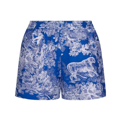 Dior Quarterly New Products Blue Женские Повседневные шорты