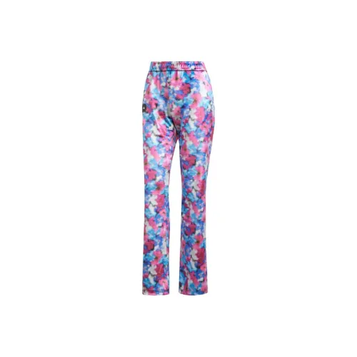 Adidas x Stella McCartney Велюр Track Pants Повседневные брюки Женские Signal Циановый