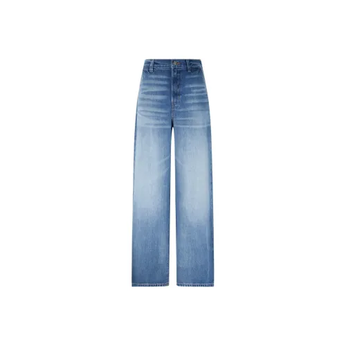 Calvin Klein SS25 UQY Джинсовый светло-голубой Женские Джинсы